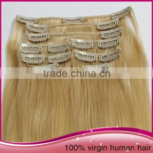 2015 Fashion Clip In Hair Remy Straight Unprocessed Brazillian Human Hair thumbnail-6