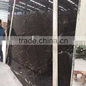 Cheap Chinese Brown Marble New Ouwang Marble Slab With White Veins thumbnail-1