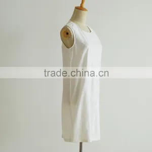 Large Size Clothing Round Neck 100% Cotton Comfortable Dress for Modern Lady Supplier's Choice thumbnail-3