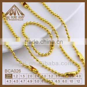 Stainless Steel Bead Chain Gold Filled thumbnail-1