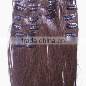 Clips in Hair Extension,clip on Hair Extension,natural Wave Clip Hair thumbnail-5