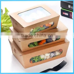Nanning Factory Made High Quality Kraft Paper Box With Pet Window for Packing Sala thumbnail-1