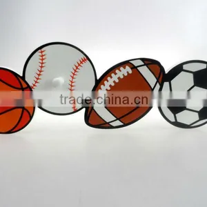 MDF Ball Sports Theme Wood Hanger Hook thumbnail-1