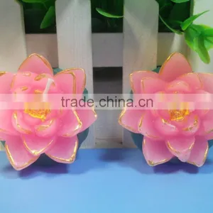 China Import Items Cheap Lotus Flower Candle For Decor Home thumbnail-4