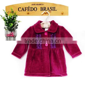 New Design Girls Coat Pink Polar Fleece Baby Girl Winter Coat thumbnail-1