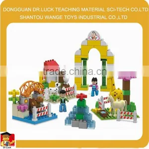 Beautiful Zoo Animal Plastic Block Girls Building Toys thumbnail-1