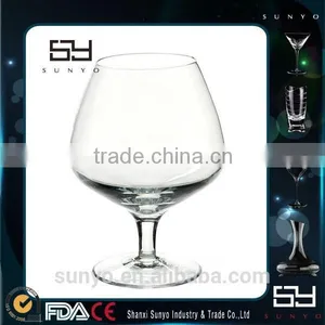 Mouth Blown Clear Crystal Lead-free Brandy Glass Snifter & Balloon thumbnail-6