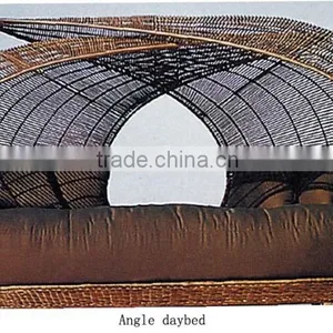 Morden Ourdoor Wicker Nestrest Leisure Garden Furniture Angle Daybed thumbnail-1