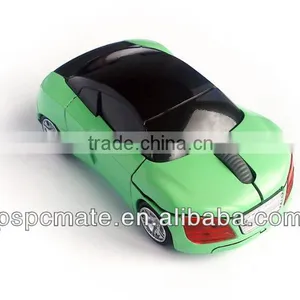 3D Car Shape 2.4G Mouse Wireless Optical Mice + USB Receiver for PC Laptop Red thumbnail-1