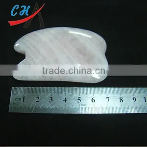Rose Quartz Gemstone Scrapping Plate Treat Waist,shoulder,neck and Back Pain thumbnail-1