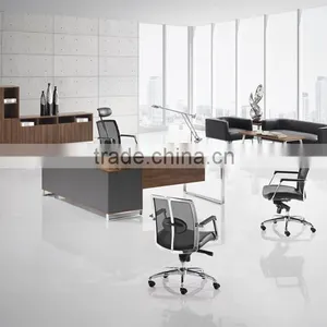(MFC)DT-14 Knock-down Stainless Steel Fram Executive Office Desk thumbnail-4
