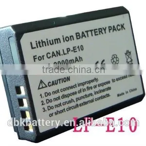 Rechargeable Li-ion Camera Battery for Canon LP-E10 2000mAh thumbnail-1