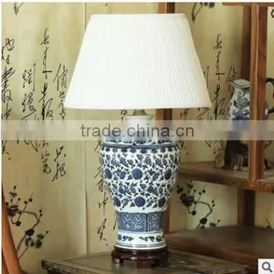 Factory Prices Blue and White Chinese Ceramic Table Lamps With 3C Certification thumbnail-3