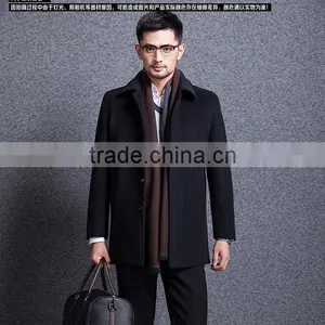 Manufacturers Selling Lapel Pure Color of New Fund of 2015 Autumn Winters is Han Edition Tide Male Cashmere Trench Coat on Sale thumbnail-2