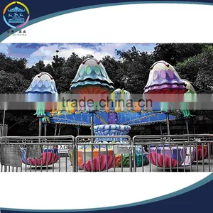 Amusement Park Rides 30 Seats Kids Happy Rotating Jellyfish for Children Games thumbnail-1