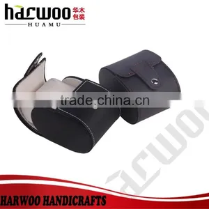 Black Luxury pu Leather Watch Box thumbnail-5