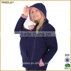 Presley Oem High Quality Casual Style Zipper Pregnant Hood Womens Hoodies thumbnail-3