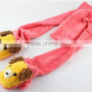 Baby Girl Winter Scarf /Women's Plush Scarves/kids Hat Scarf Gloves Set thumbnail-1
