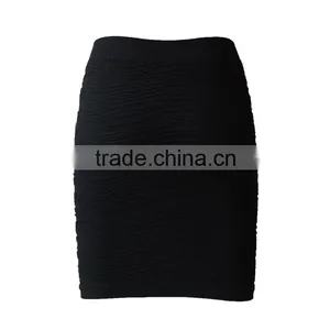 2016 Fashion Tassel Black Pencil Skirt Knee thumbnail-4