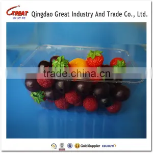 Clear Disposable Plastic Strawberry Fruit Transparent Box thumbnail-2