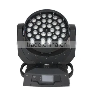 Touch Screen Stage Light 36pcs 18w 6in1 Rgbwa uv Zoom Led Moving Head Wash Light thumbnail-2