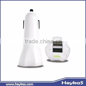 Fast Charging Dual Port Mini Usb Car Charger With RoHs CE FCC thumbnail-1