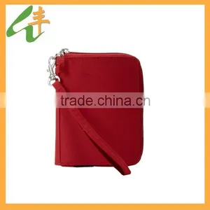 Red Color Passport Wallet Women thumbnail-1