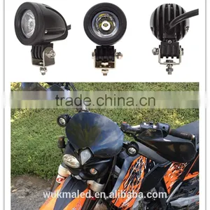 Bike Light 10W Cre-e Motorcycle Bike Led Light Lamp Spot LED Work Light 10 Degree Driving Light for Jee-p Cabin Boat SUV Truck Supplier's Choice thumbnail-1