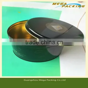 China Factory Nice-can Wholesale Customized Black Color Round Coffee Tea Metal Tin Can thumbnail-1