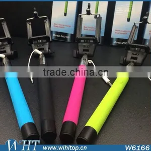 2015 Ultra New Hot Cable Take Pole Monopod With Wire and Press Button for IPhone for Samsung thumbnail-1