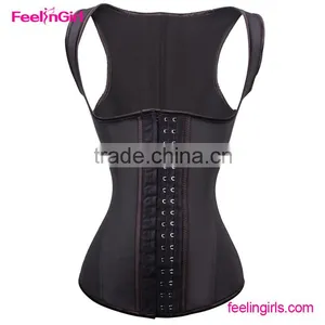 FeelinGirl Women Latex Underbust Workout Trainer 3 Row Waist Cincher Vest Supplier's Choice thumbnail-1