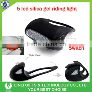7 LED AAA Silica Gel Bike Riding Light thumbnail-1