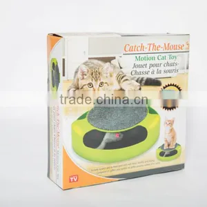Cat Scratcher Catch the Mouse Round Turnable Cat Toy Pet Toy thumbnail-4