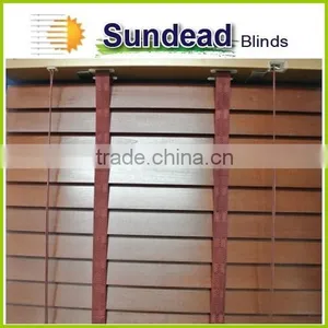 Paulownia Basswood 2 Inches Natural Wood Blinds With Ladder Tape at Cheap Price With Fair Quality for Window Covering thumbnail-1