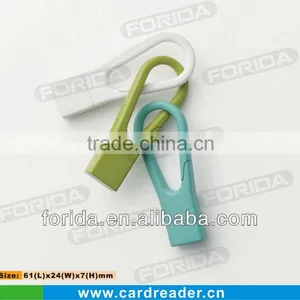 CUSTOMIZED COLORFUL CAPABLE TINY USB CARD READER thumbnail-1