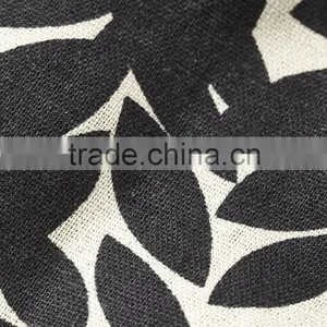 2015 European Lady Fashion Linen Leaf Printed Midi Skirt thumbnail-4