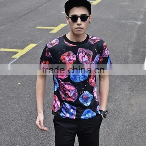 Wholesale Custom Printed 3dt-shirt or Dry Fit Plain T-shirts and All Over Sublimation Printing T-shirt Made in China thumbnail-4