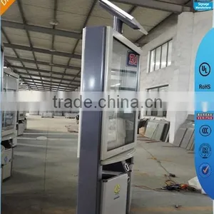 Outdoor LED Screen Double-sided Advertising Billboard With Trash Bin thumbnail-1