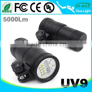 HI-MAX UV9 High Intensity Scuba 5000lm Diving Video Light Quality Choice thumbnail-2