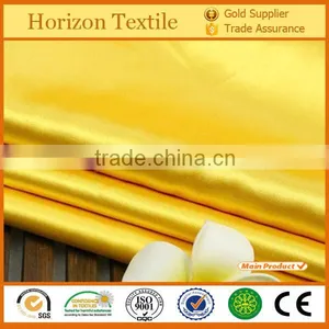 High Quality Polyester Yellow Satin Fabric thumbnail-1