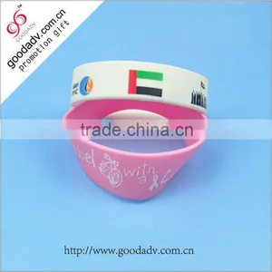 Waterproof Tag Custom Mixture Thin Silicone Bracelets With Logo thumbnail-5