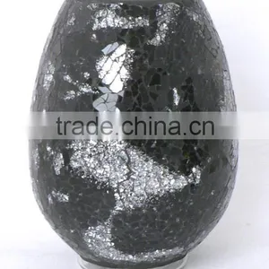 Black Mosaic Vase thumbnail-1