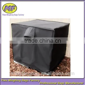 Outdoor Heavy-Duty Square Air Conditioner Cover, Black, 34 X 30 Inch thumbnail-1