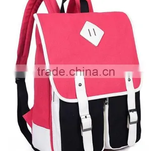 2015 New Fashion Blue Canvas Backpacks Wholesale thumbnail-2