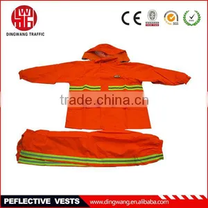 Popular Orange Reflective Safety Rain Clothes thumbnail-1