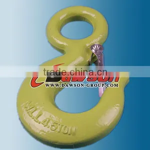 G80 Eye Sling Hook With Safety Latch,forged Eye Hook for Chain thumbnail-4