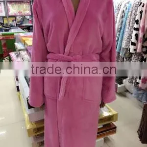 2016 Factory Wholesale Stock Coral Fleece Bathrobe Quality Choice thumbnail-5