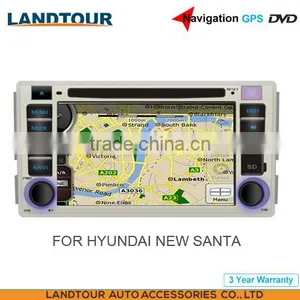 Car Multimedia Player Navigation GPS DVD for HYUNDAI Sante Fe CE FCC ROHS thumbnail-1