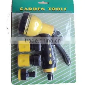 4 Pcs 8 Function Spray Gun Pvc Hose Nozzle Set thumbnail-1