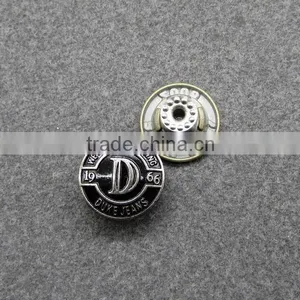 Embossing Black Shank Button Metal thumbnail-1
